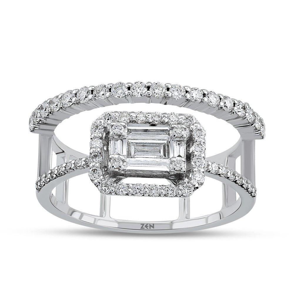 0.59 ct. Duett Baguette Ring