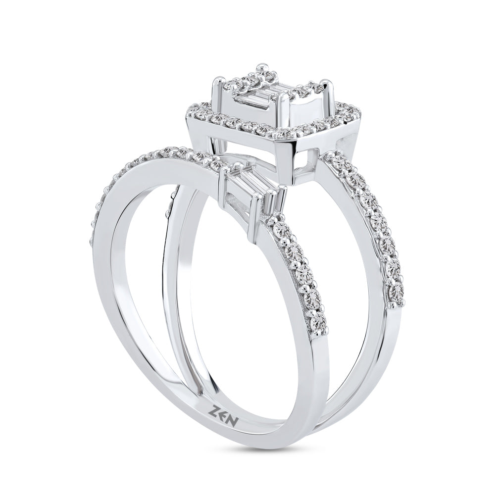 0.69 ct. Duett Baguette Ring