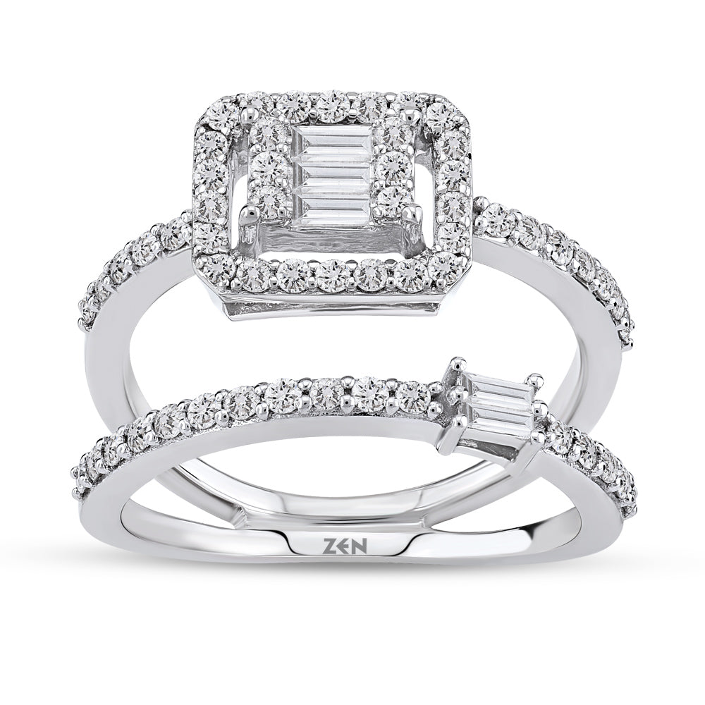 0.69 ct. Duett Baguette Ring