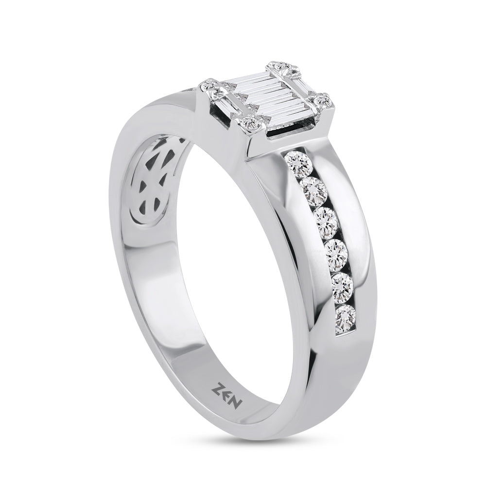 0.38 ct. Baguette Diamond Ring