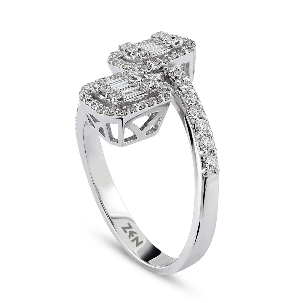 0.65 ct. Baguette Diamond Ring