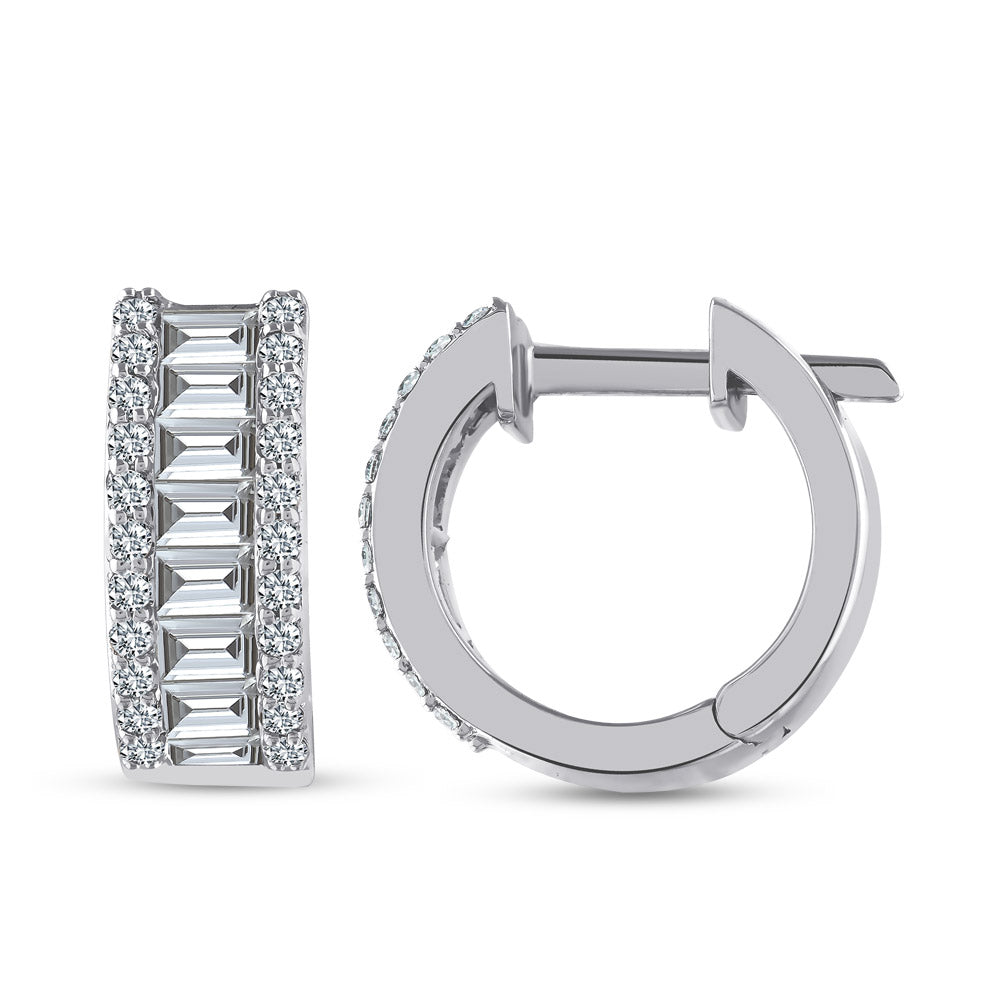 1.14 ct. Creolen Diamant Ohrringe