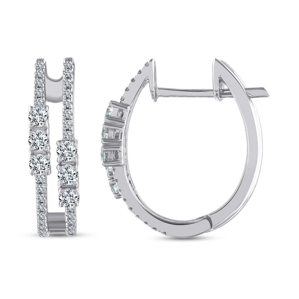 0.62 ct. Creolen Diamant Ohrringe