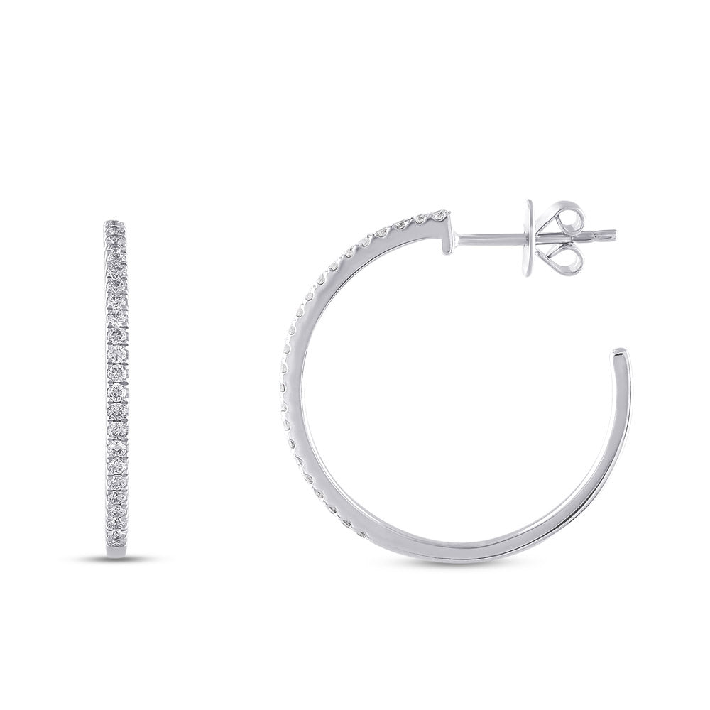 0.38 ct. Creolen Diamant Ohrringe