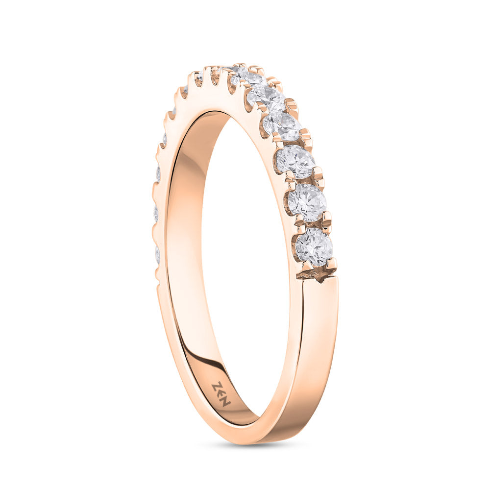 0.50 ct. Halbmemoire Diamantring