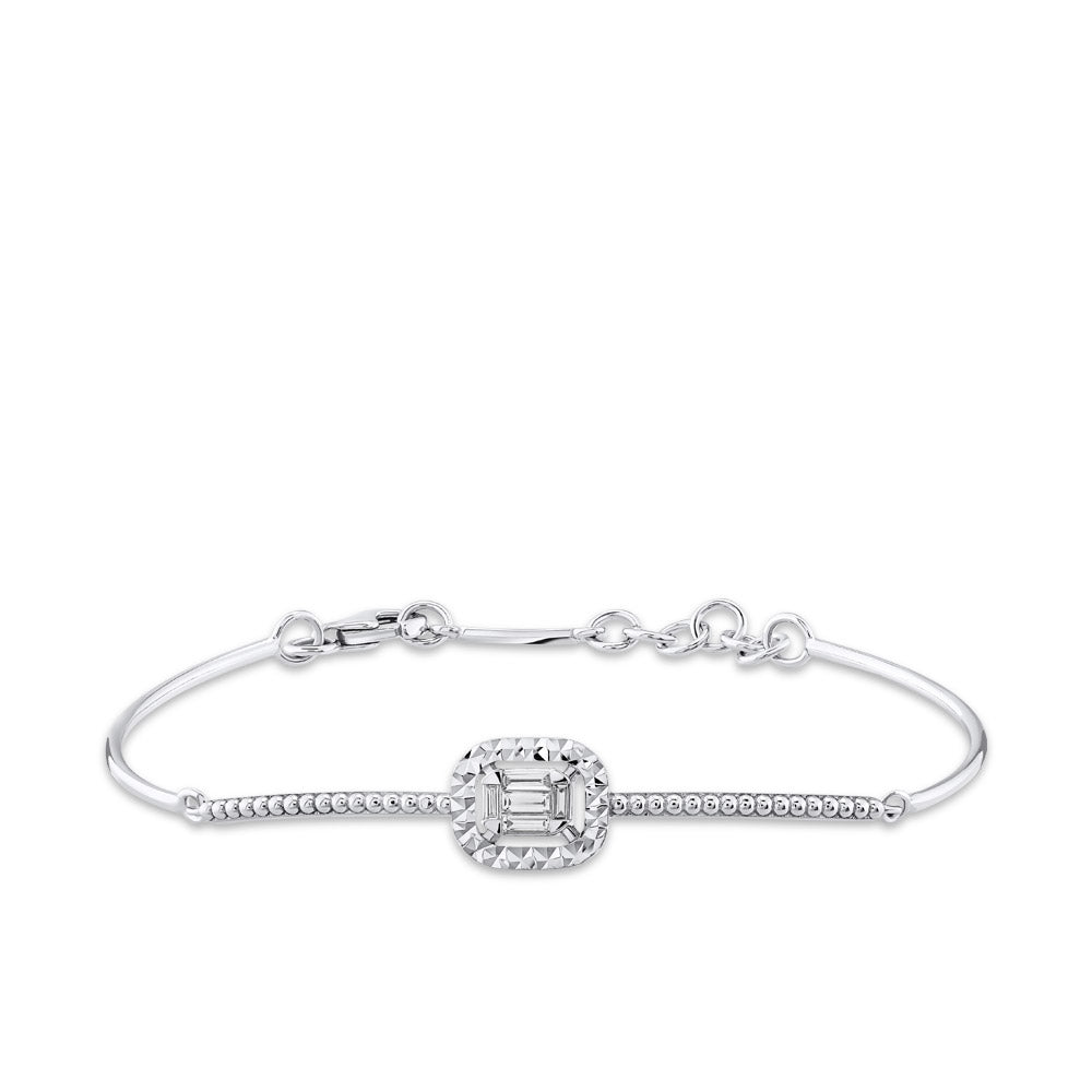 0.15 ct. Baguette Diamantarmband
