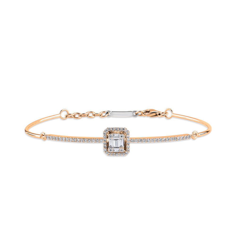 0.40 ct. Baguette Diamantarmband