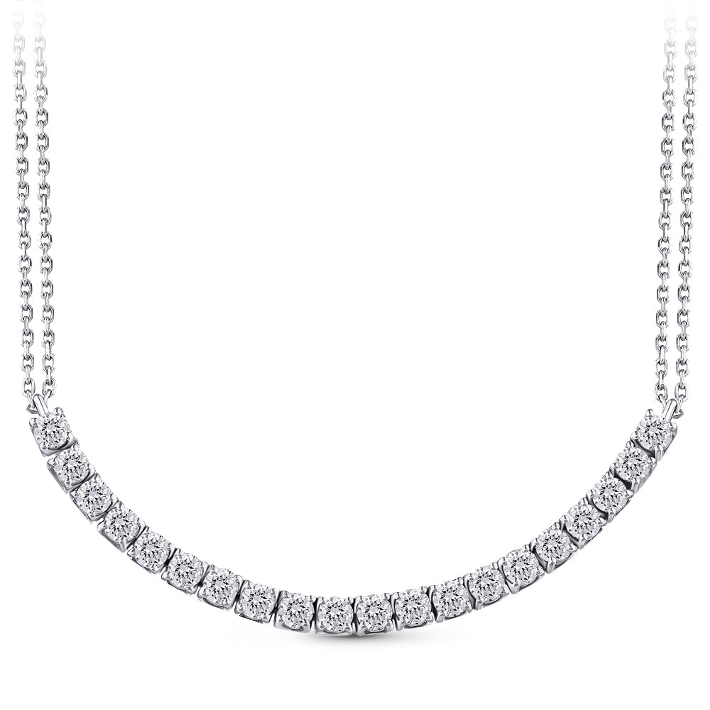 1.42 ct. Tennis Diamant Halskette