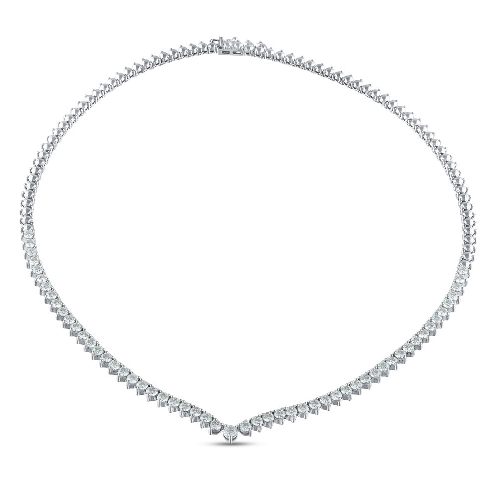 5.90 ct. Tennis Diamant Halskette