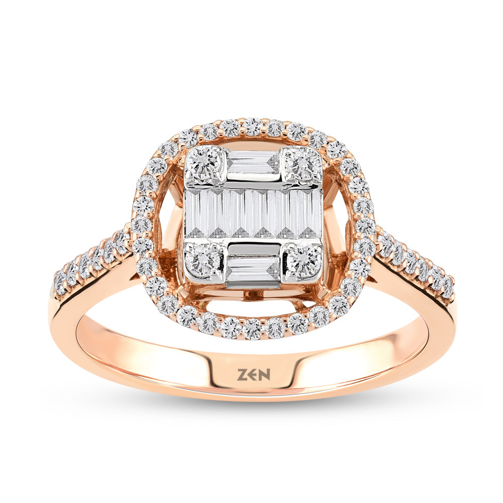 0.44 ct. Baguette Diamond Ring