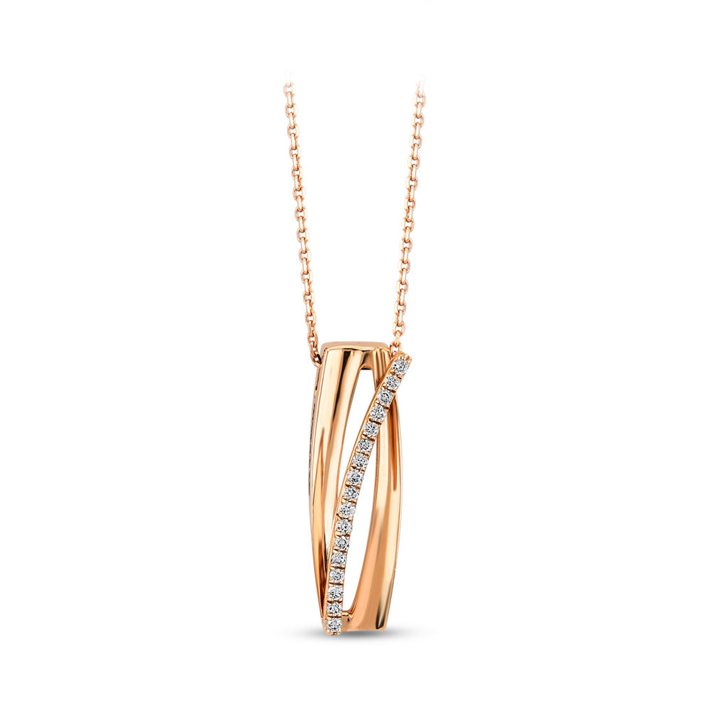 0.04 ct. Design Diamant Halskette