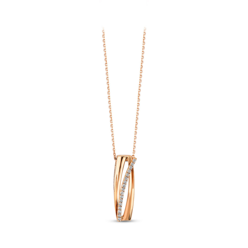 0.04 ct. Design Diamant Halskette