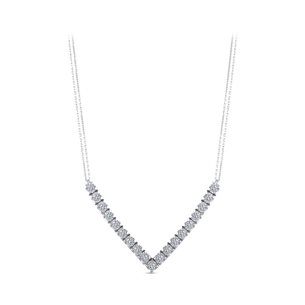 0.55 ct. Tennis Diamant Halskette