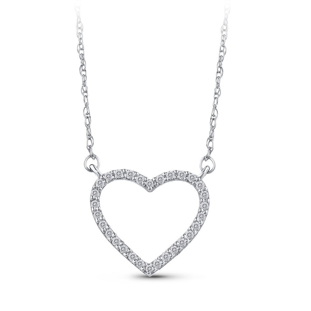 0.07 ct. Herz Diamant Halskette