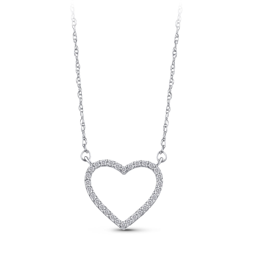 0.07 ct. Herz Diamant Halskette