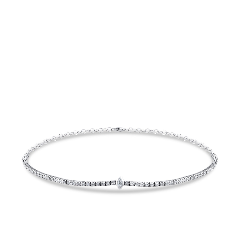 1.20 ct. Choker Diamant Halskette