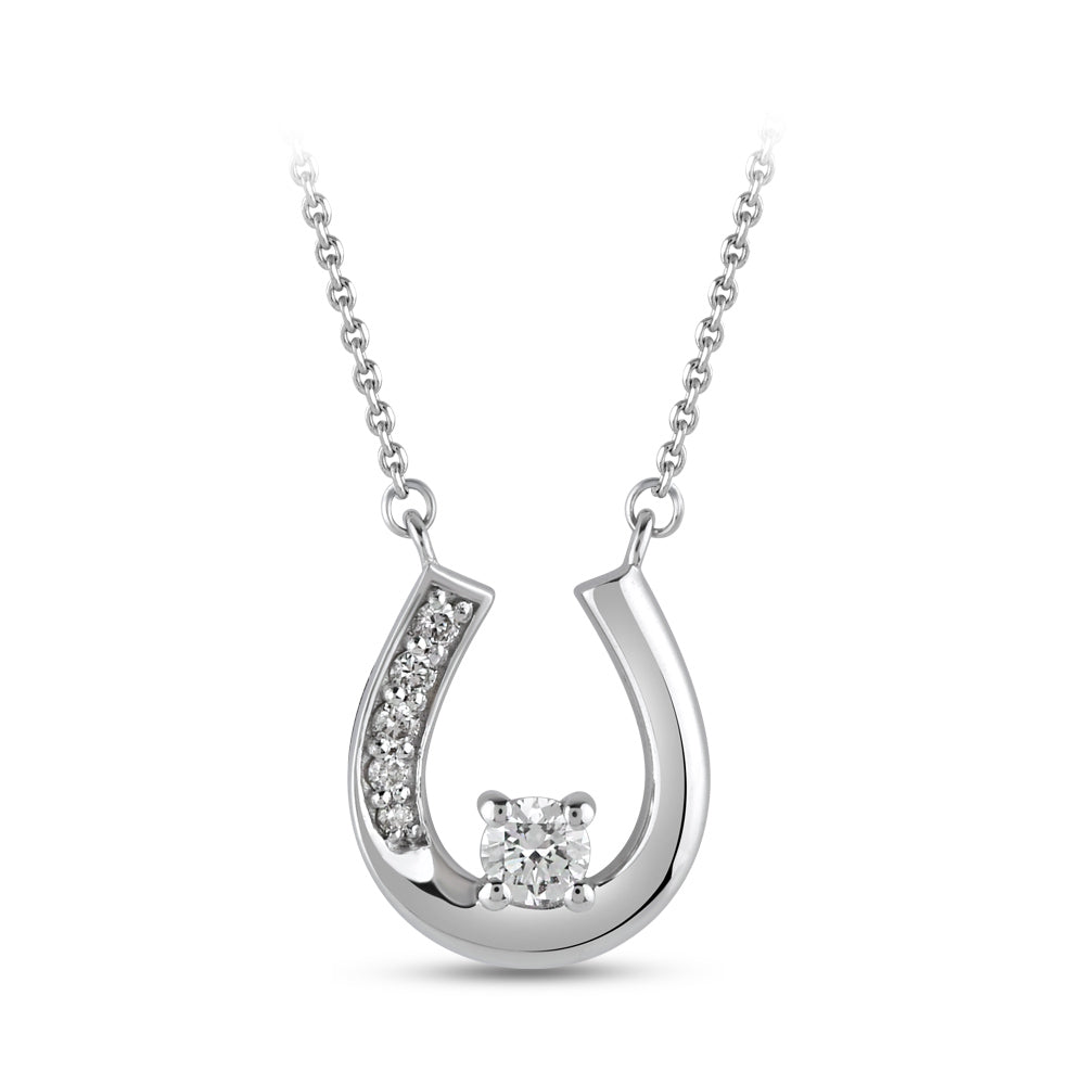 0.11 ct. Solitaire Diamond Necklace