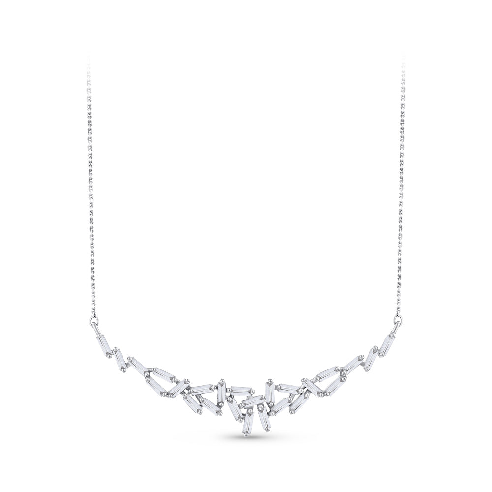 0.42 ct. Baguette Diamond Necklace