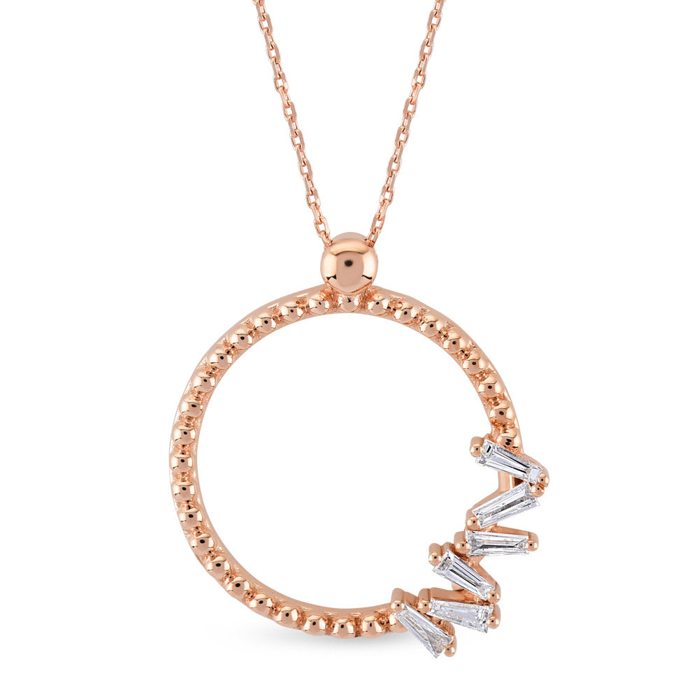 0.10 ct. Design Anhänger mit Halskette