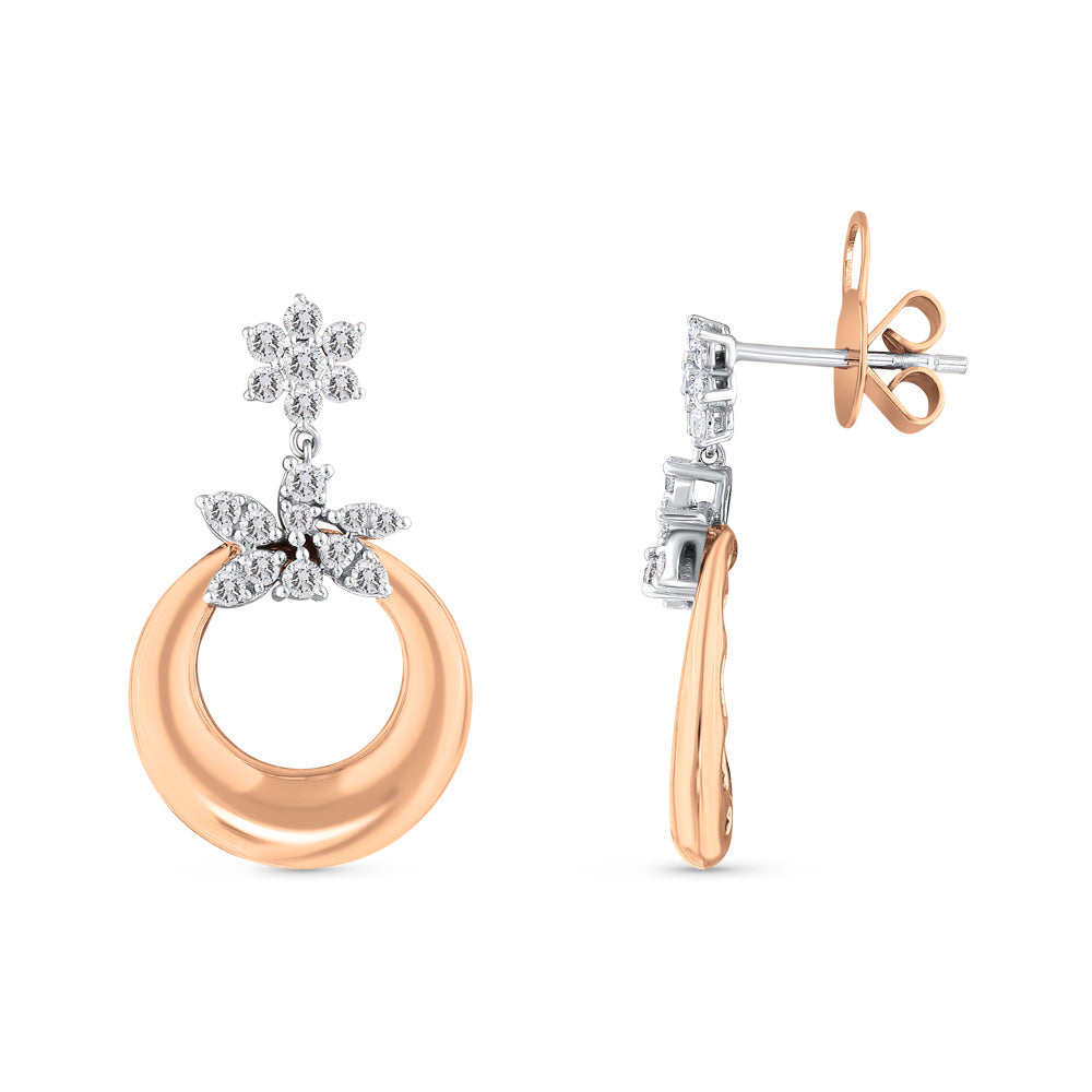 0.65 ct. Design Diamant Ohrringe