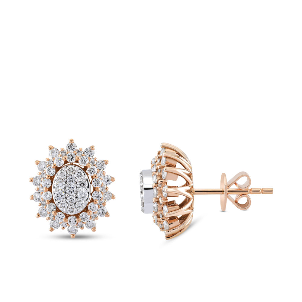 1.38 ct. Design Diamond Stud Earrings
