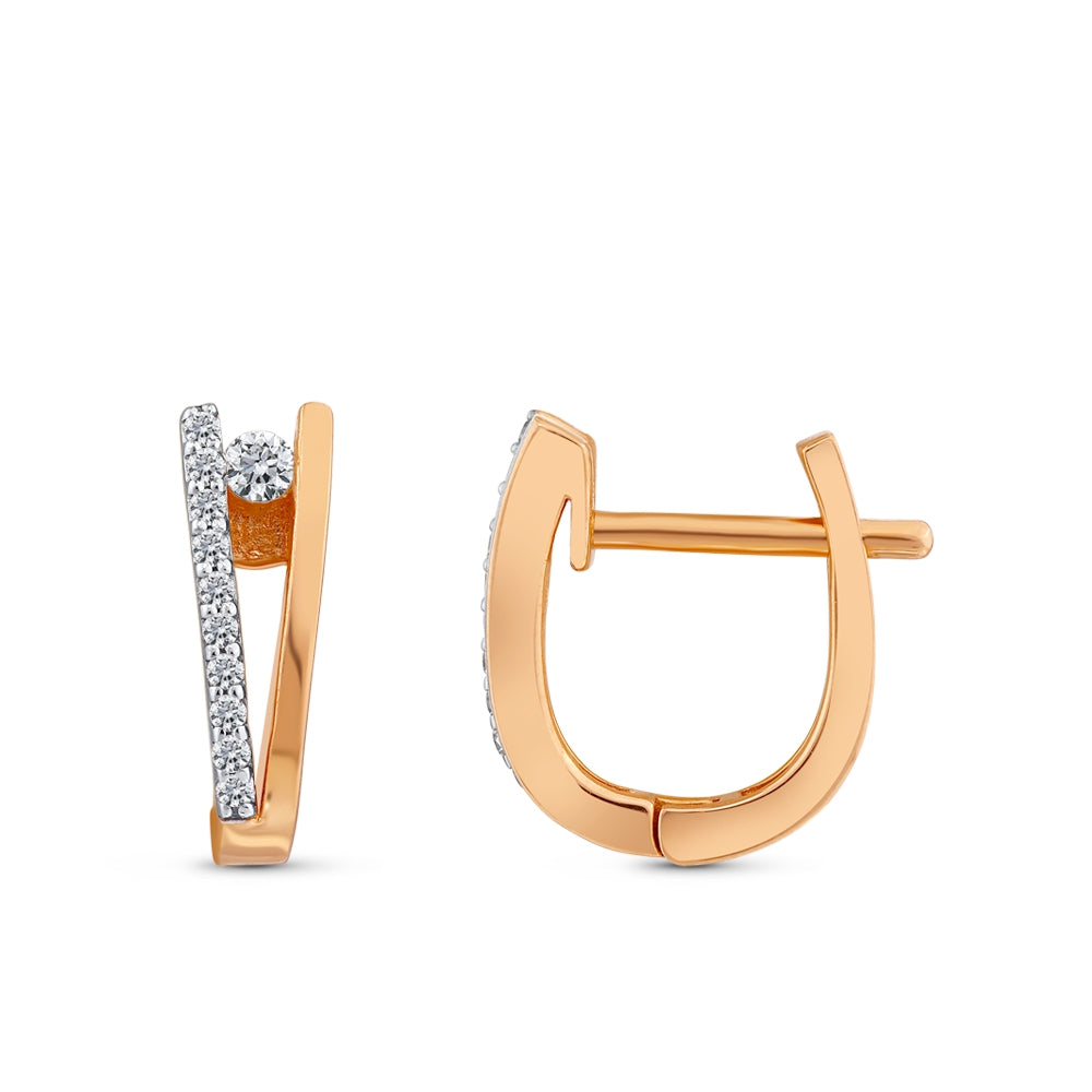 0.13 ct. Design Diamant Ohrringe