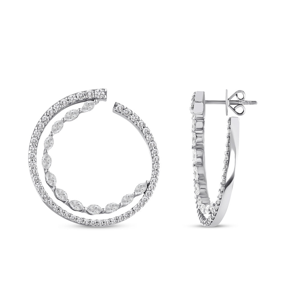 2.34 ct. Design Diamant Ohrringe