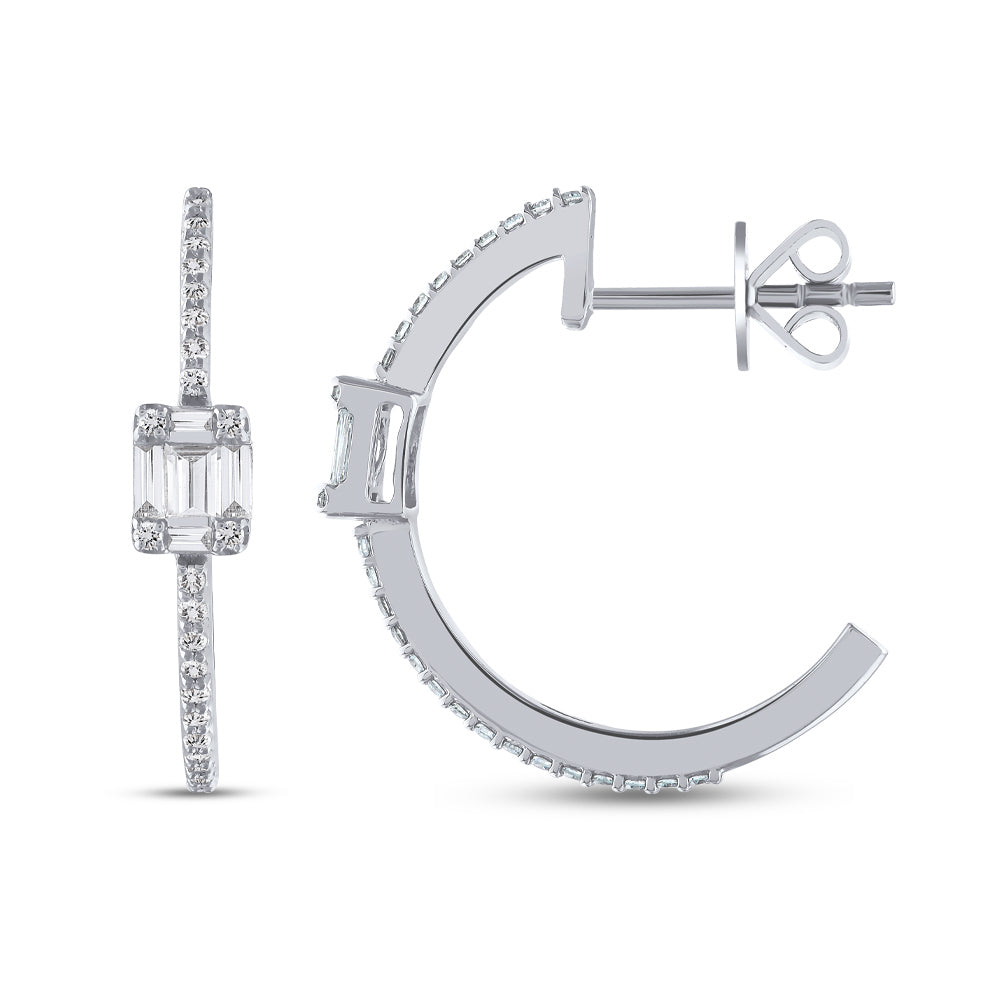 0.43 ct. Creolen Diamant Ohrringe