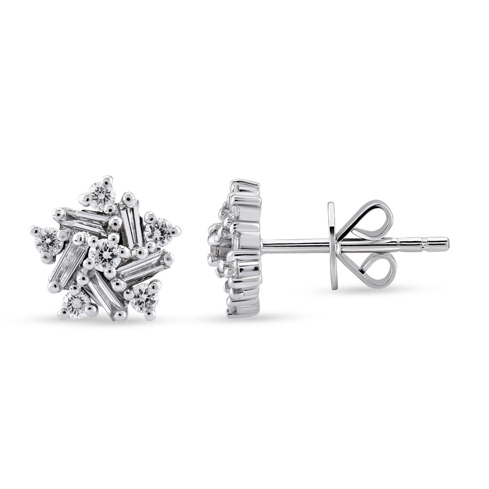 0.39 ct. Baguette Diamant Ohrringe