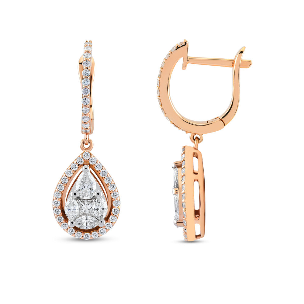 1.28 ct. Design Diamant Ohrringe