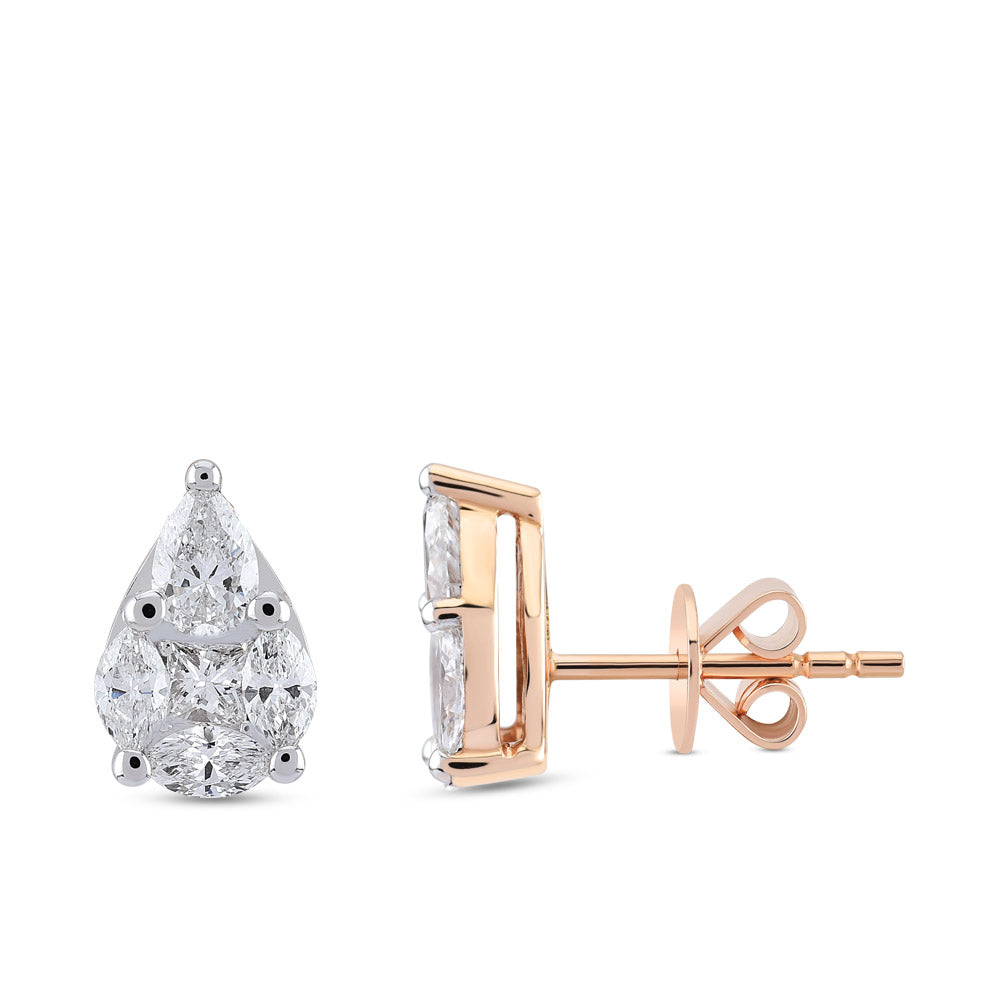 0.87 ct. Design Diamond Stud Earrings