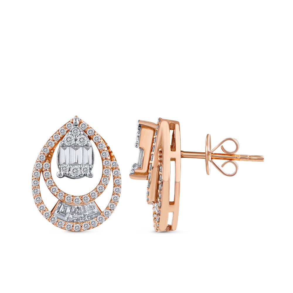 0.98 ct. Design Diamant Ohrstecker