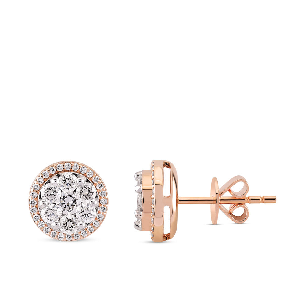 0.90 ct. Design Diamond Stud Earrings
