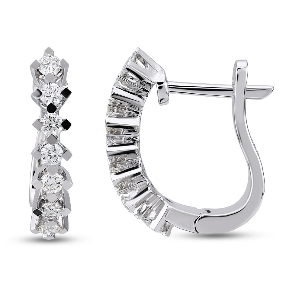 0.30 ct. Creolen Diamant Ohrringe
