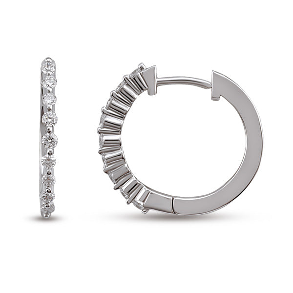 0.34 ct. Creolen Diamant Ohrringe