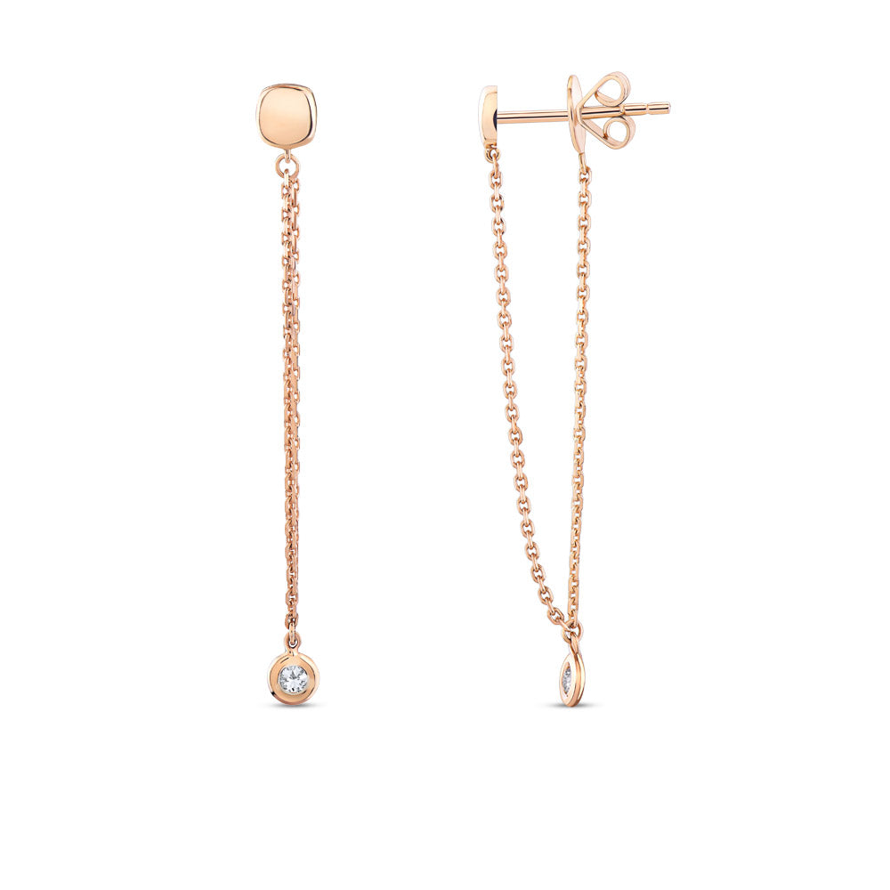 0.05 ct. Design Diamant Ohrringe