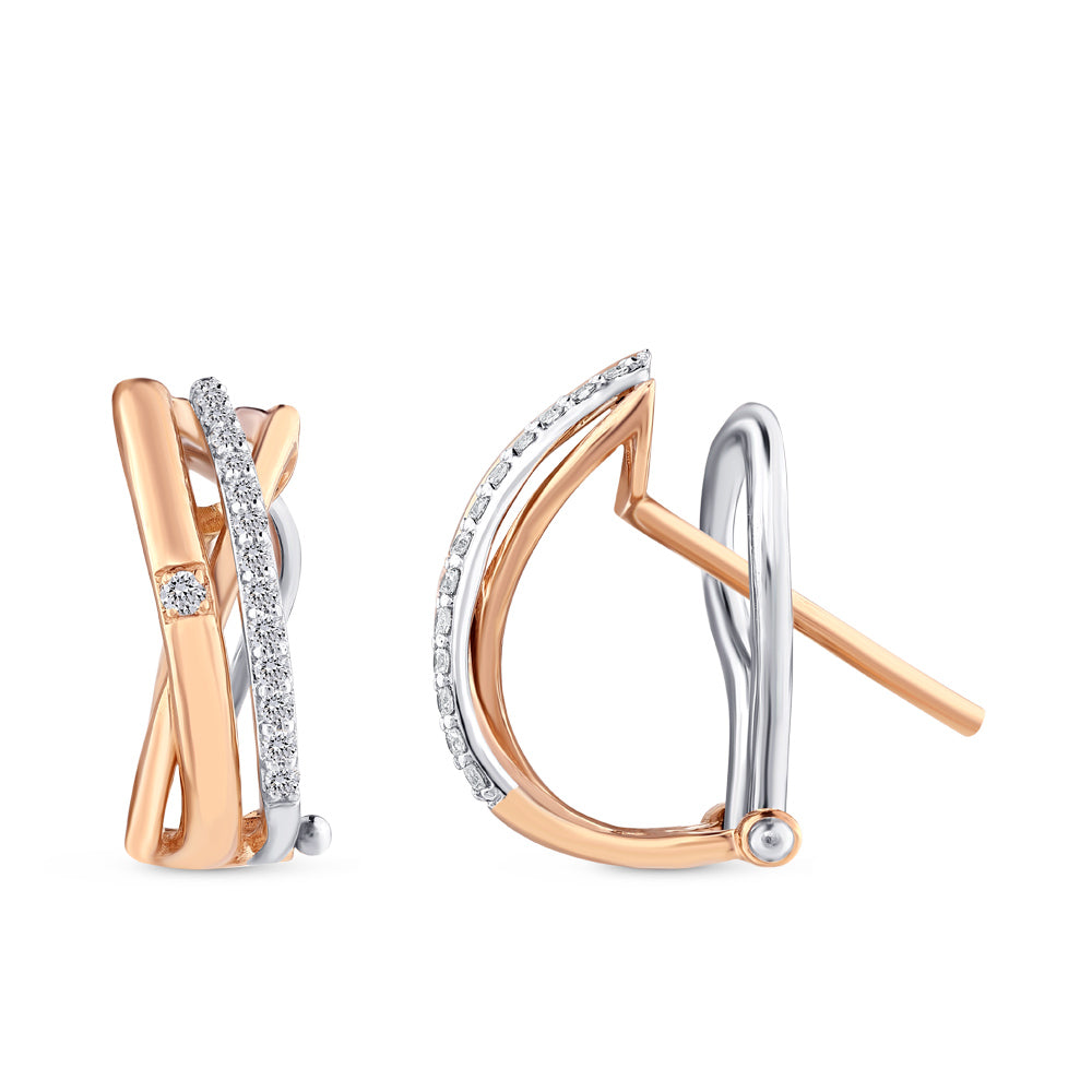 0.14 ct. Design diamant Ohrringe