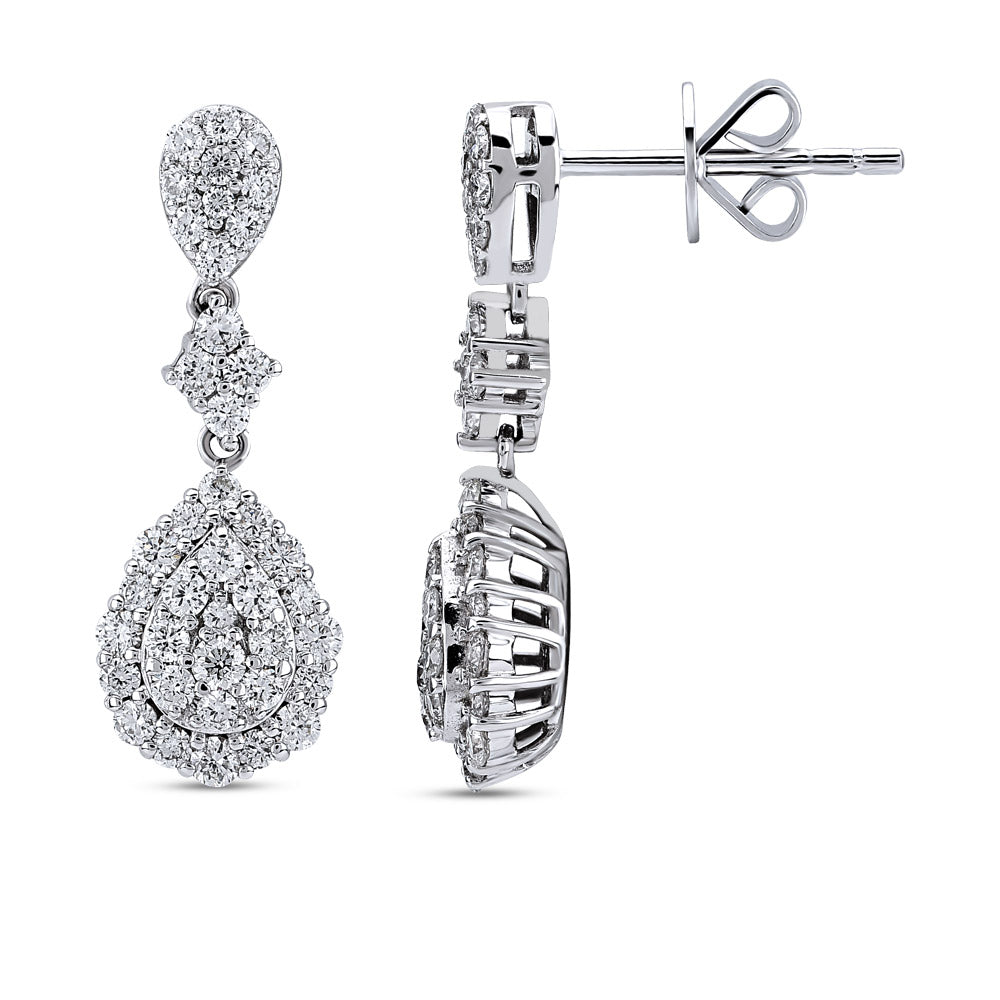 0.91 ct. Design Diamant Ohrringe