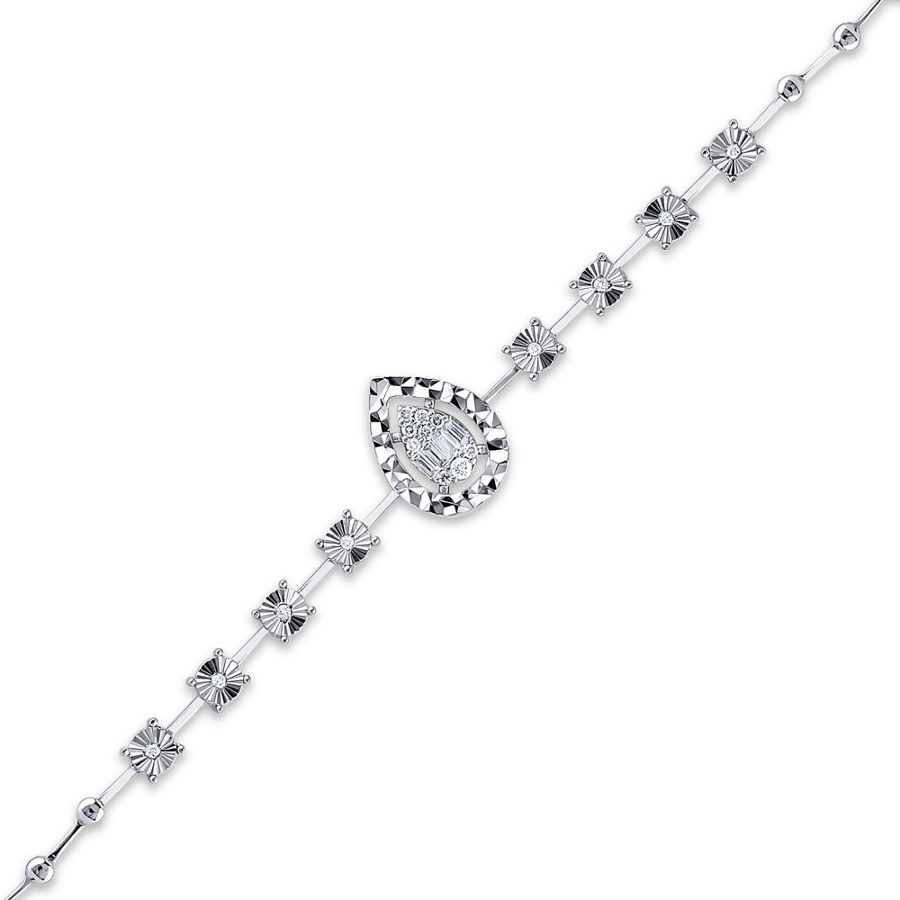 0.14 ct. Baguette Diamantarmband