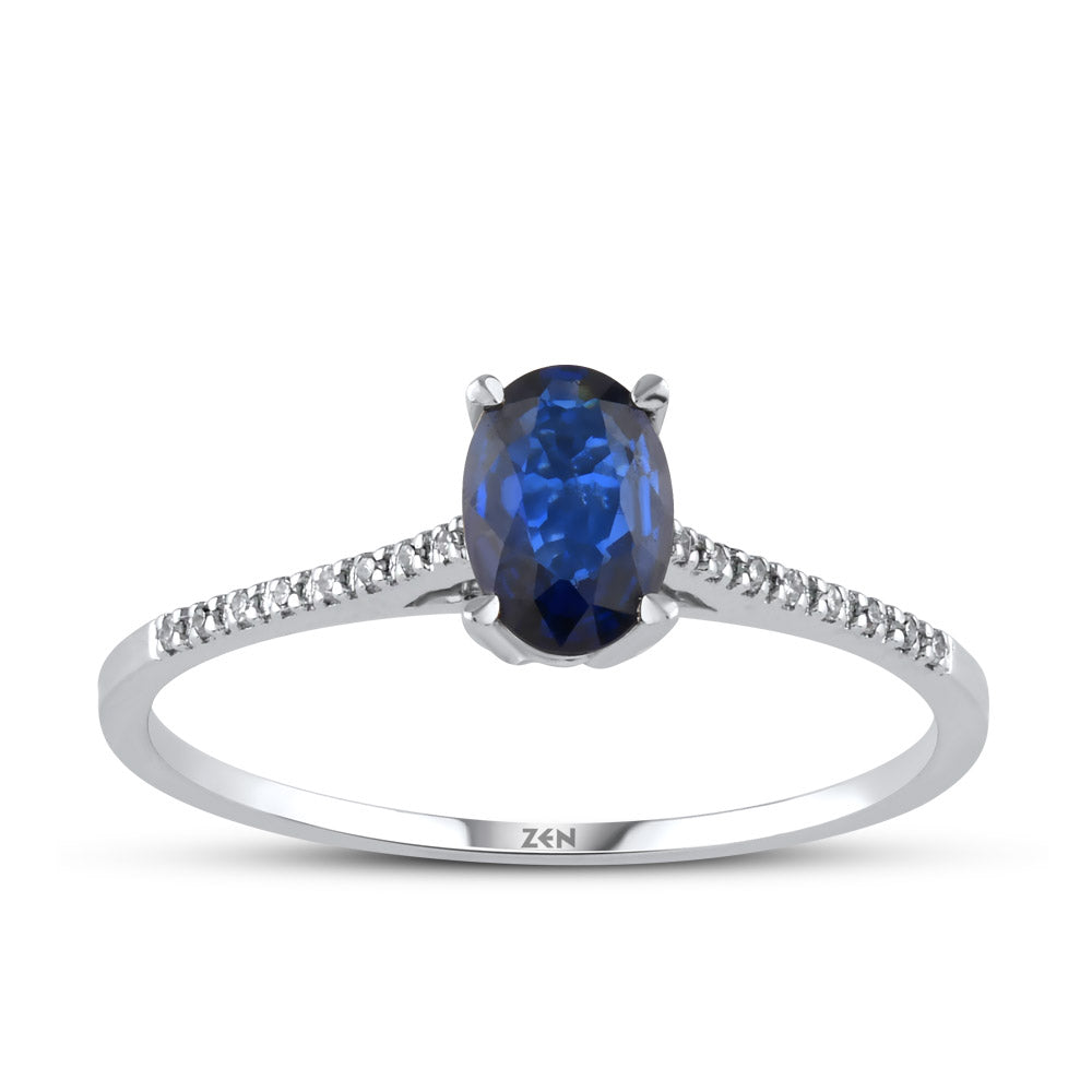 0.54 ct. Saphir Ring