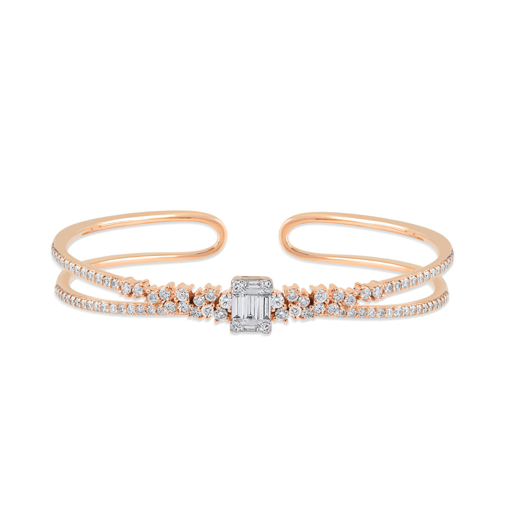 1.80 ct. Baguette Diamantarmband