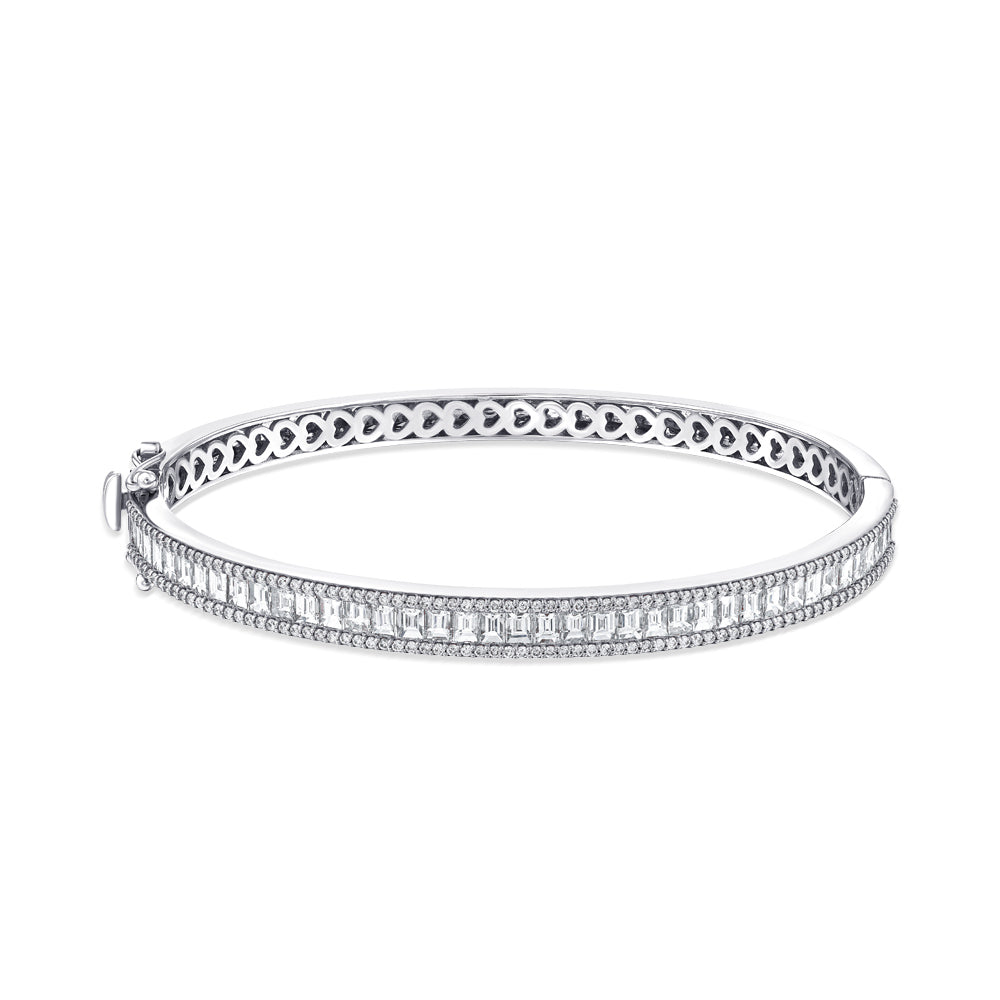 3.44 ct. Baguette Diamantarmband