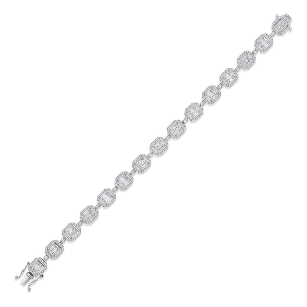 4.27 ct. Baguette Diamantarmband