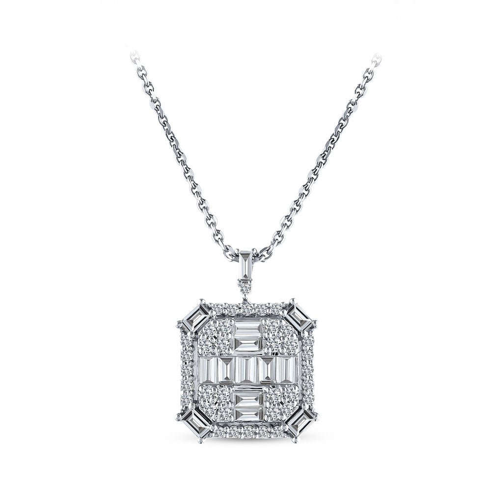 1.22 ct. Baguette Diamant Halskette