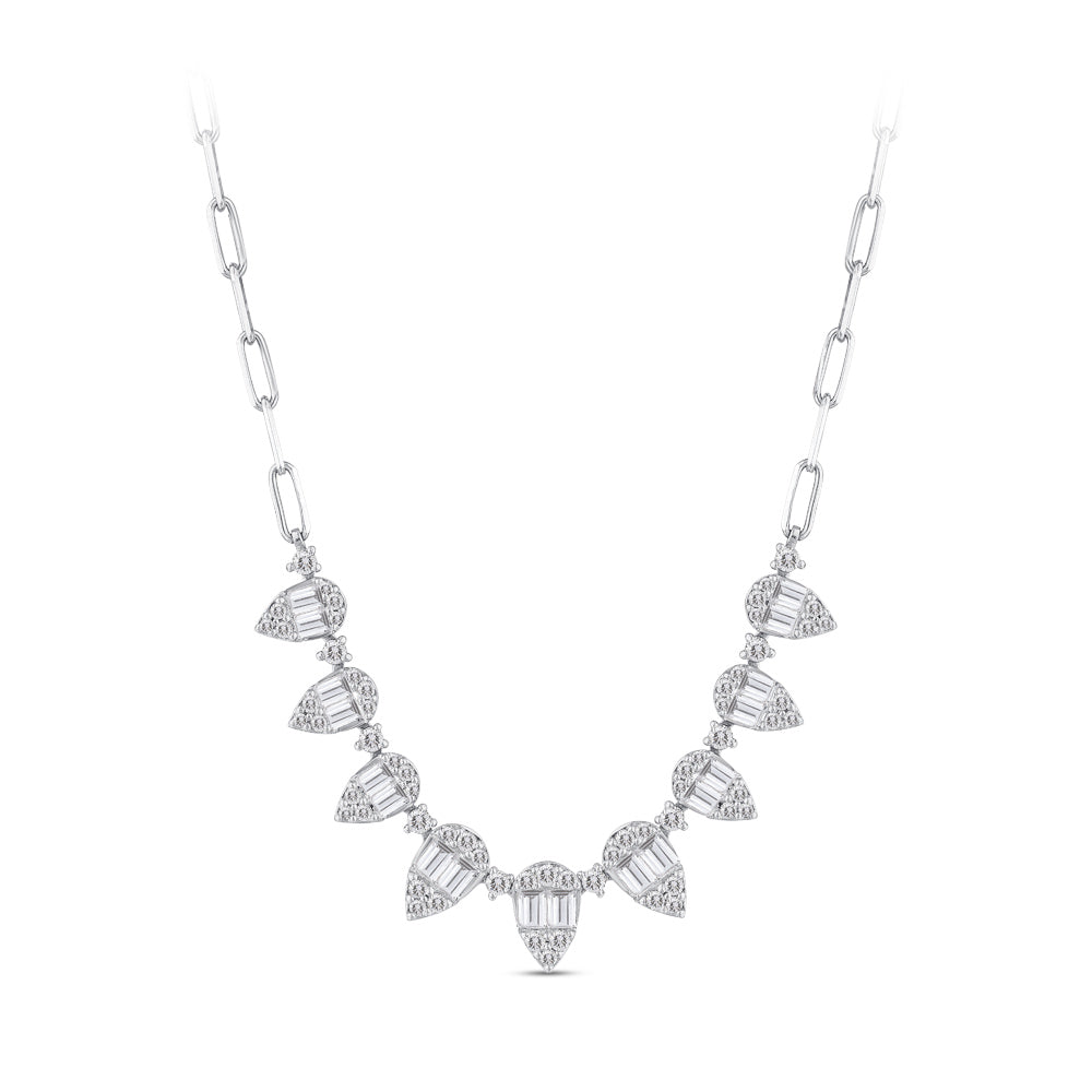 1.50 ct. Baguette Diamant Halskette