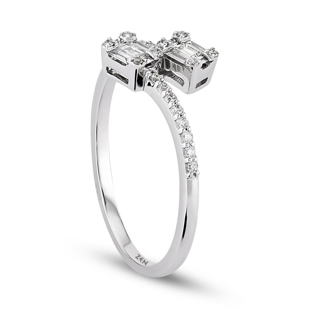 0.25 ct. Baguette Diamantring