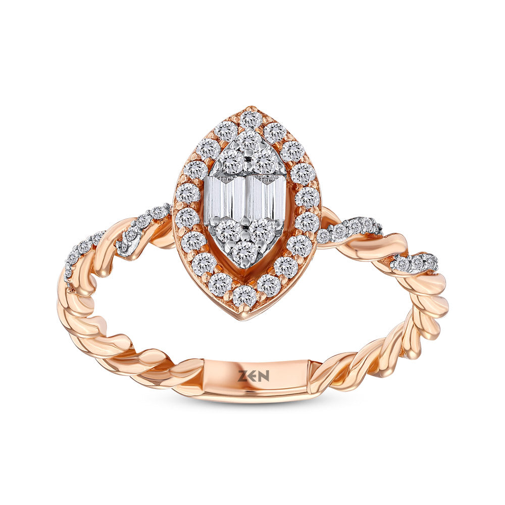 0.33 ct. Baguette Diamond Ring