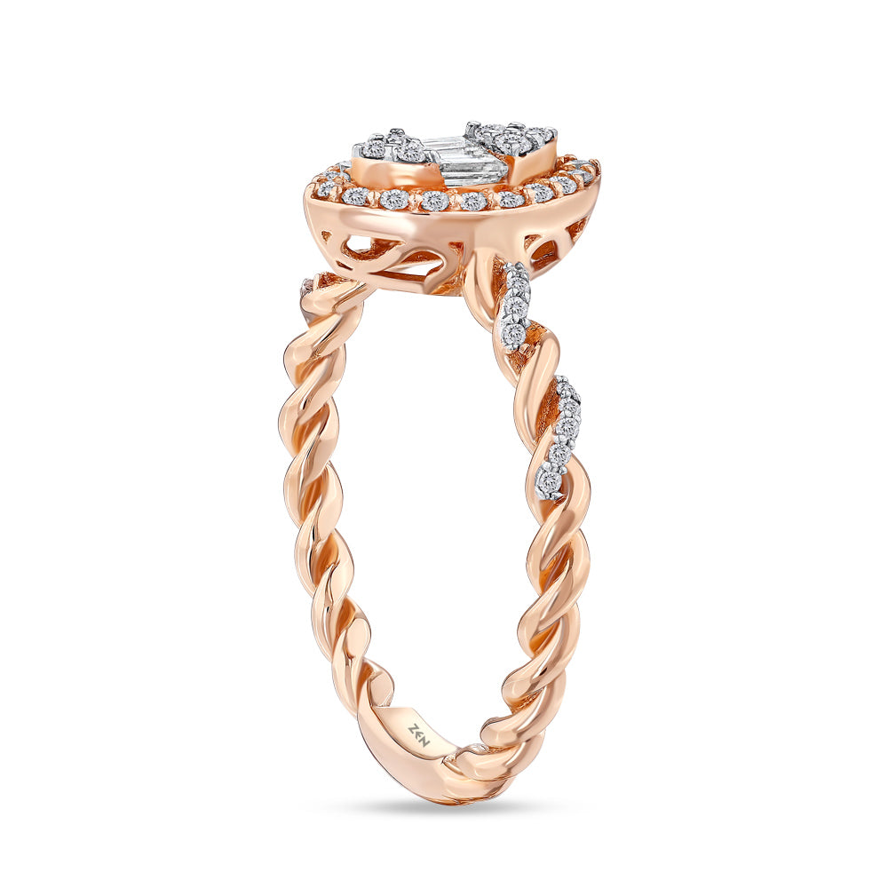 0.33 ct. Baguette Diamond Ring