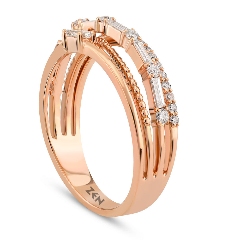 0.44 ct. Baguette Diamond Ring