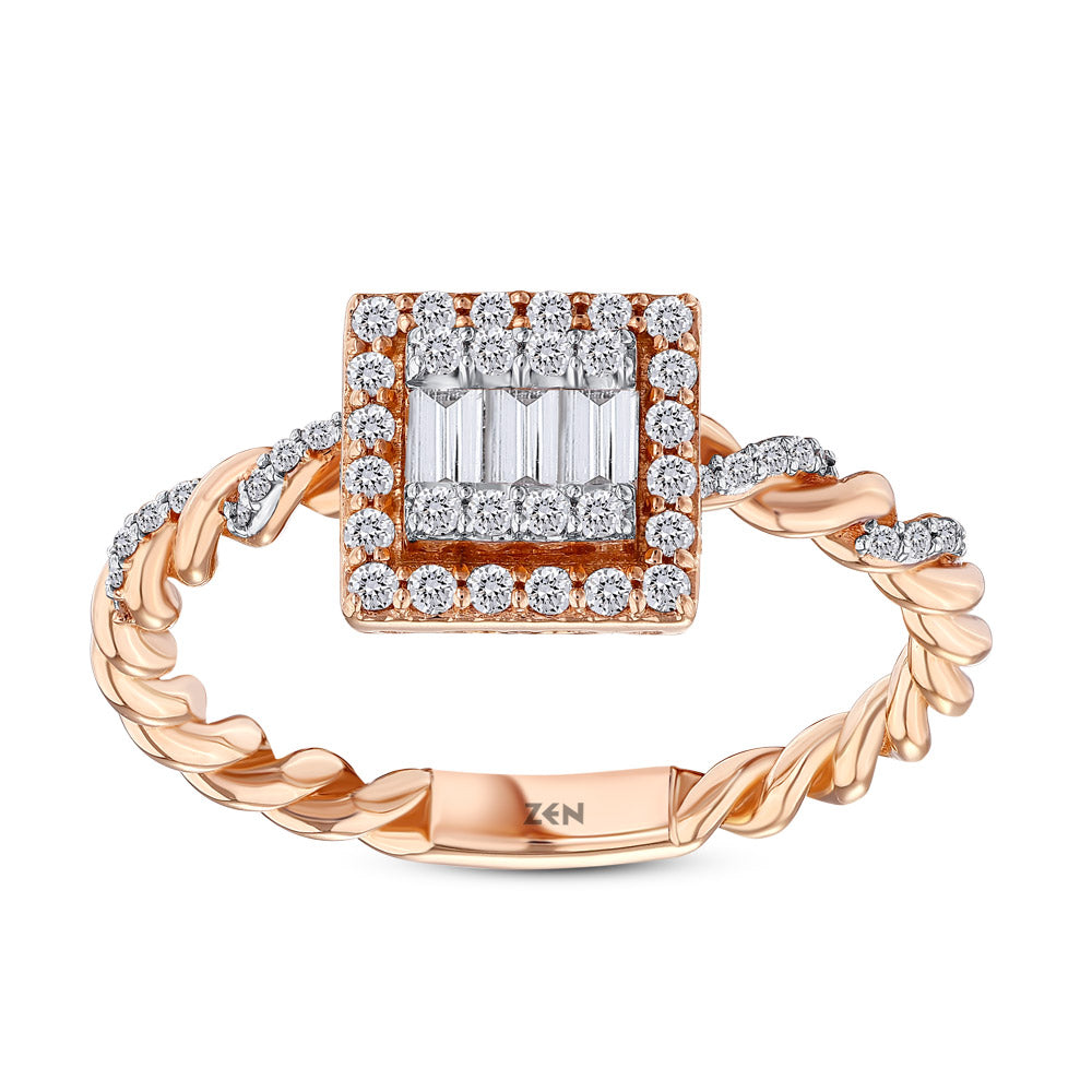 0.40 ct. Baguette Diamond Ring